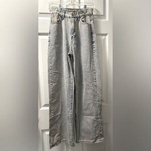 SHEIN Light Blue Wash Wide-Leg Jeans - Size XS